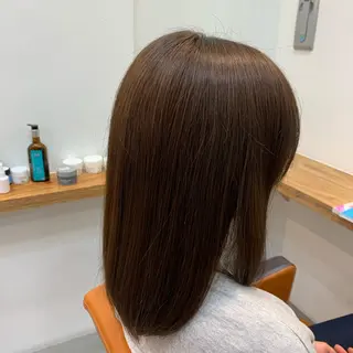 セミロング カラー navile原宿 yumaのヘアスタイル