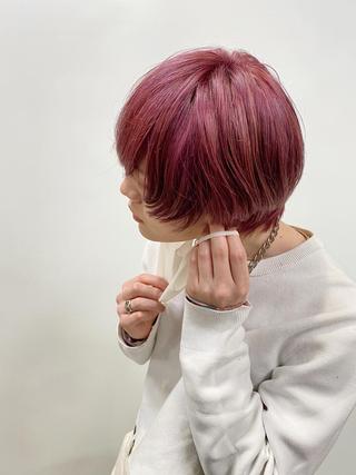 ショート カラー メンズ 横地 凌のヘアスタイル
