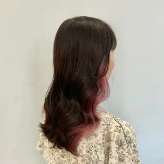 セミロング カラー 【韓国艶カラー🎀】 添田 菜摘のヘアスタイル
