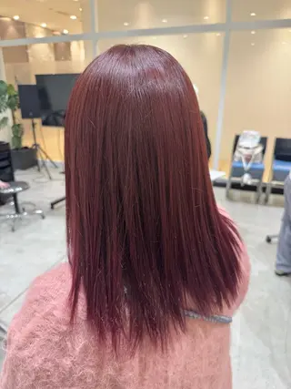 セミロング カラー BEHIND THE CURTAIN りこのヘアスタイル