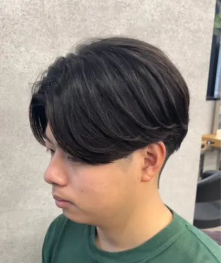 ショート パーマ センターパート マスターかずまのヘアスタイル