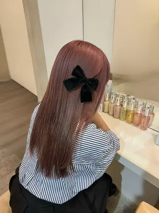 カラー エクステ🎀 暖色カラー🎀amiのヘアスタイル