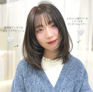 ミディアム 🫧いとうりお🫧 ショート/レイヤーのヘアスタイル