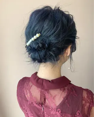 ミディアム ヘアアレンジ hubhair レイヤー/透明感のヘアスタイル