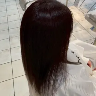 セミロング カラー 縮毛矯正/ワンカラー モデル募集🫧田村のヘアスタイル
