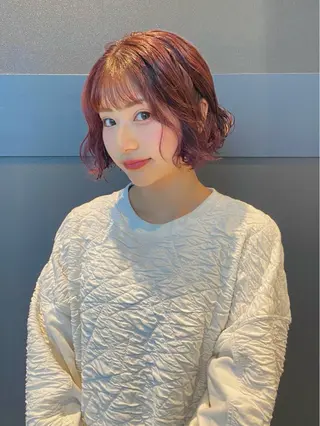 ショート カラー パーマ mai / linoah˚✧のヘアスタイル