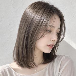 ミディアム カラー SOURCE京橋🌟 ヘアケア/艶カラーのヘアスタイル