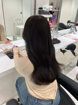 ロング カラー ヘアアレンジ 💓色落ちまで綺麗な 垢抜けカラー💓のヘアスタイル