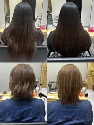 セミロング 癖毛改善縮毛矯正 /中山なかやまのヘアスタイル