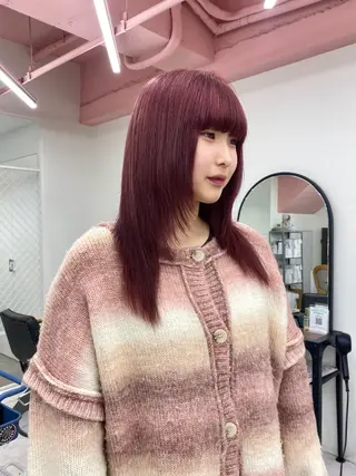 セミロング カラー けいこ🍊ニュアンス ネイル/個性派ネイルのネイルデザイン