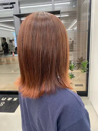 ミディアム カラー レイヤー似合わせ カット/山下凌生のヘアスタイル