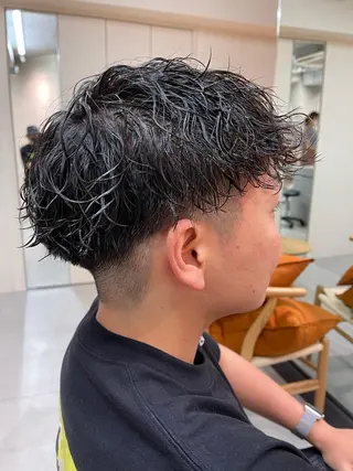 ショート パーマ メンズ 似合わせショート×透 明感/やじまたかしのヘアスタイル