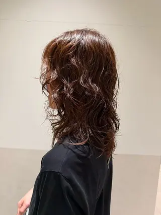 セミロング パーマ 🍇おぐら めぐみ🍇のヘアスタイル