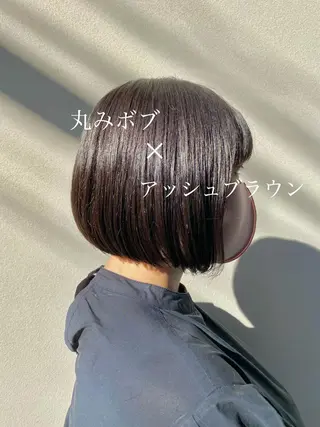 ショート カラー ボブ/縮毛矯正/ レイヤー/塚田のヘアスタイル