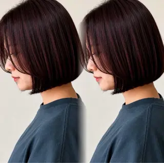 カラー 鶴ケ峰 透明感カラー葵🫧のヘアスタイル
