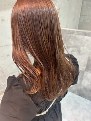 ロング カラー NAHO 艶カラー/髪質改善のヘアスタイル
