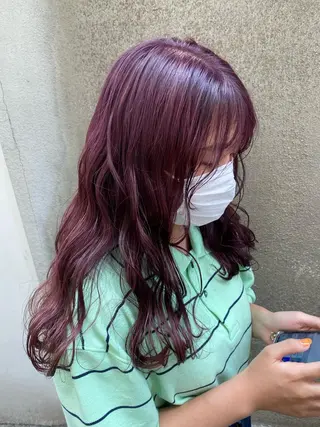 ロング カラー NATSUKI😸 ✂︎南森町美容室のヘアスタイル