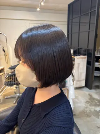 ショート 工藤 璃乃 /ぱつっとボブのヘアスタイル