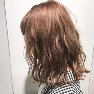 セミロング カラー 透明感カラー/ レイヤー　YUKAのヘアスタイル