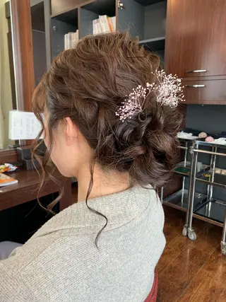 ヘアアレンジ おせ ちさとのヘアスタイル