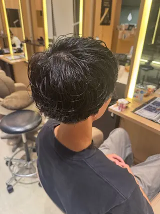パーマ メンズ 鈴木 碧人のヘアスタイル