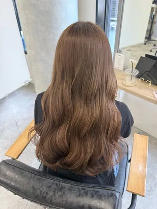 ロング カラー ヘアアレンジ Himawari♡ 柔らかいカラーのヘアスタイル