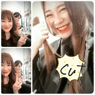 ロング カラー spa hair ark 富井直美のヘアスタイル