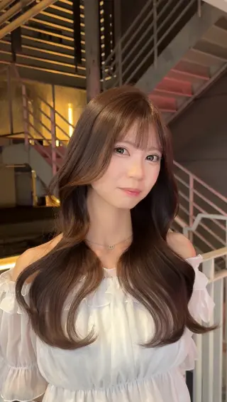 ロング カラー 福岡美容室/髪質改善 あおいのヘアスタイル