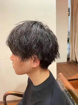 ショート パーマ メンズ 🌙19時以降通える メンズ専門 コーダイのヘアスタイル
