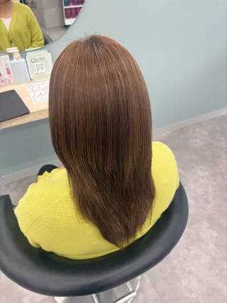 セミロング カラー 艶カラー/アレンジ 🎀 菅野 彩音のヘアスタイル