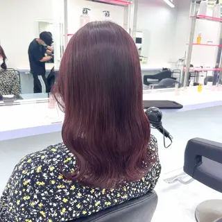 セミロング カラー みう/仙台/暖色/ 艶髪/顔周りカット/のヘアスタイル