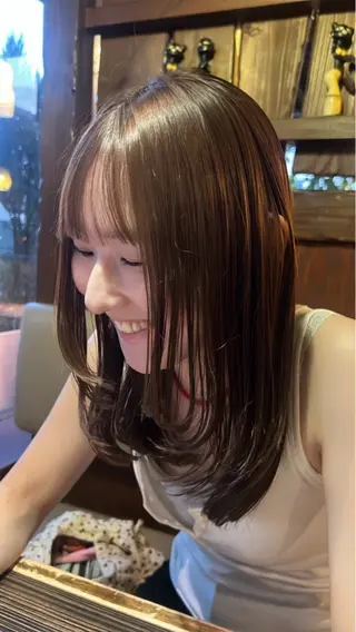 ロング カラー 只野 真衣のヘアスタイル