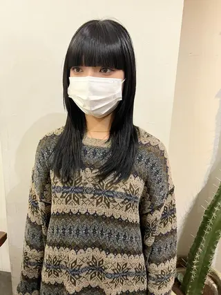 セミロング 千葉 郁也のヘアスタイル