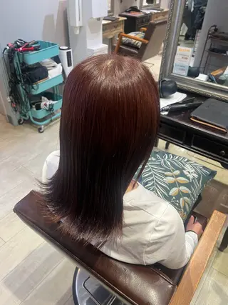 カラー 透明感カラー yuzuna♩のヘアスタイル