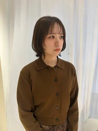 ミディアム ショート⌇艶カラー ⌇ RIN🌙のヘアスタイル