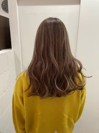セミロング カラー 山本 愛永のヘアスタイル