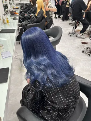 ロング カラー ヘアアレンジ ウルフカット×ハイ トーン職人🤍ゆうひのヘアスタイル