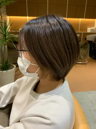 ショート カラー 中尾 文哉のヘアスタイル