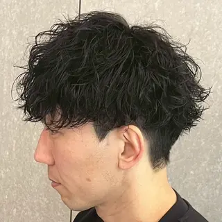 パーマ メンズ 【束感セット】 あおいのヘアスタイル
