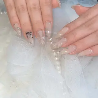 ネイル Blue daisy RIN🎀のネイルデザイン