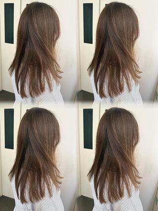 カラー 透明感カラー meiのヘアスタイル