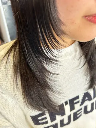 ロング 大賀 チサトのヘアスタイル