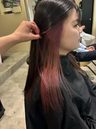 セミロング カラー ヘアアレンジ 💟Opus // Mizuki🐕のヘアスタイル