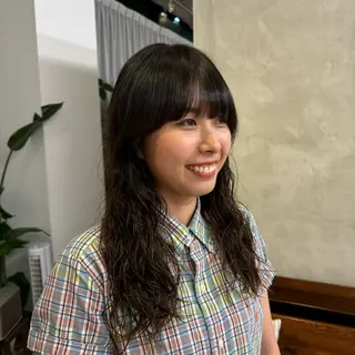 ロング パーマ カットモデル募集🫧 Meiのヘアスタイル