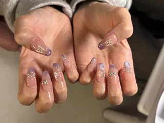 ネイル 渋谷T&B ロング ネイル/ユキ🤎のネイルデザイン
