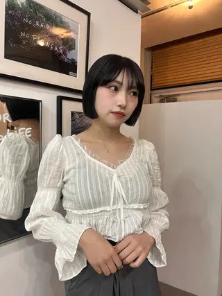 ショート かがやしづ ⭐️ベージュのヘアスタイル