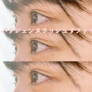 マツエク・マツパ レイヤーカット/ 巻ける縮毛矯正のヘアスタイル