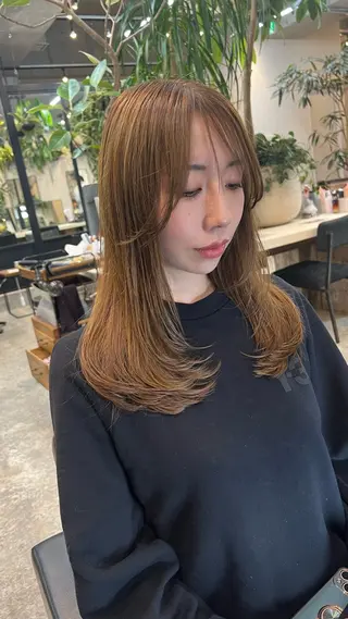 ロング 抜きっぱなしブロンド /ハイトーン/カナタのヘアスタイル