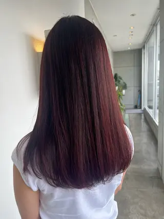 セミロング おせ ちさとのヘアスタイル