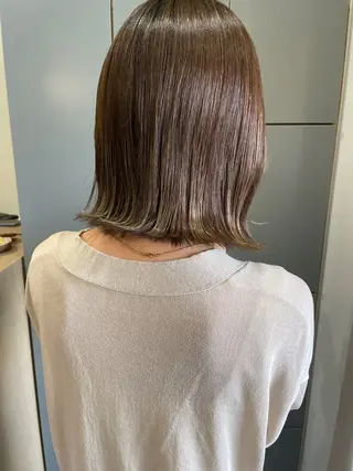 ショート カラー 大人のボブパーマ ˗ˋˏairiˎˊ˗のヘアスタイル